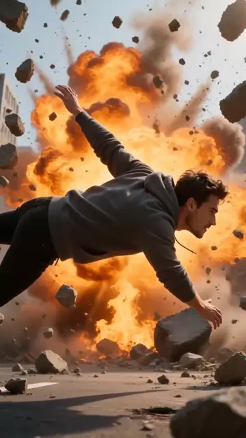 Bullet Time Mid-Explosion