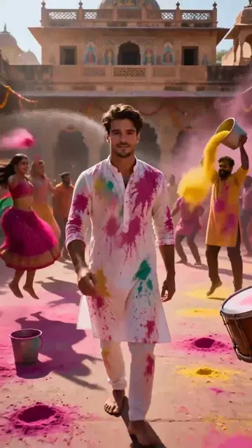 Holi Color Powder Freeze