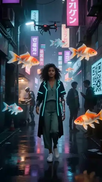 Neon Alley Hologram Freeze