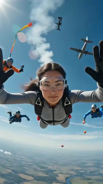 Skydive Freefall Freeze