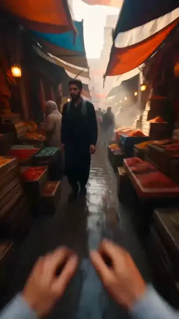 Sprint Runner Crowded Market Weave POV