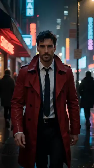 Stylish Urban Night Walk One-Shot