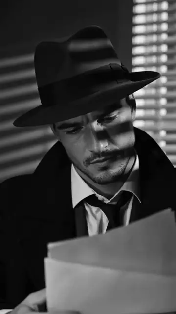 1940s Film Noir Detective Retro