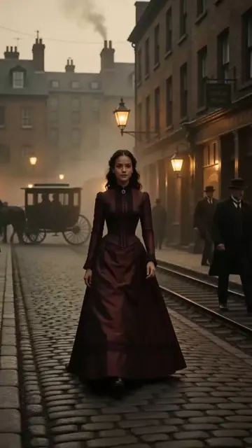 19th Century London Steam Train Skirt Lift