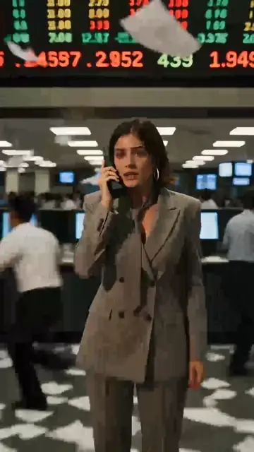 90s Hong Kong Stock Market Crash Drama Retro