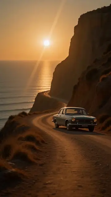 Vintage Road-Trip Cliffside Cinematic MV
