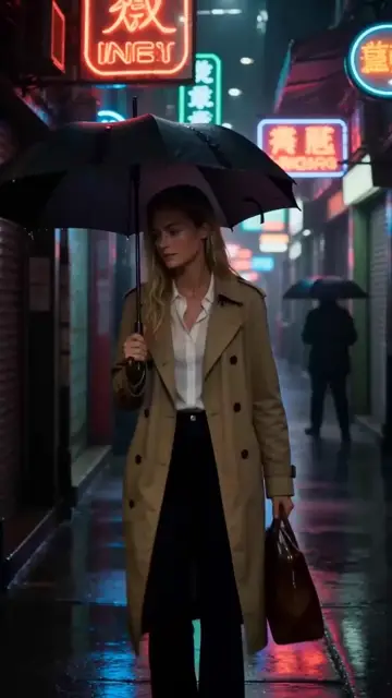 Wong Kar-wai Style Rainy Phone Booth 90s HK