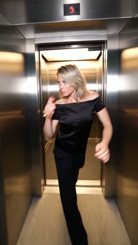Night Elevator Walk AI